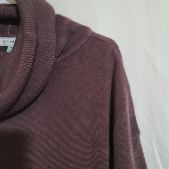 SUSINA SIZE SMALL PETITE COWL NECK SWEATER - Picture 4 of 10